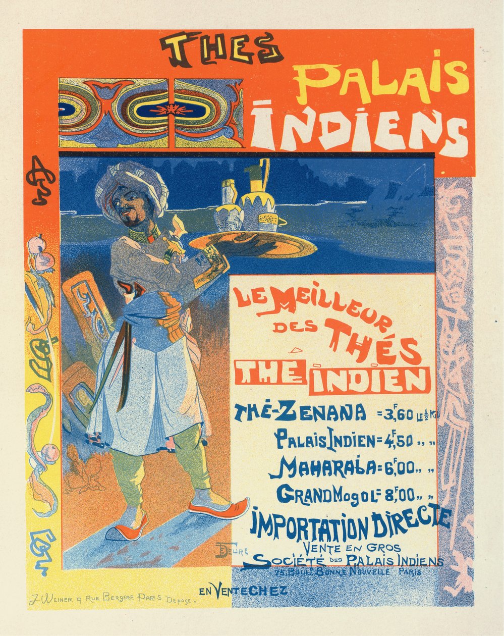 Čaje z indického paláce, c. 1900. od Georges de . Feure
