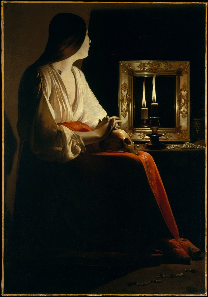 Büßende Maria Magdalena (Magdalena Wrightsman) od Georges de La Tour