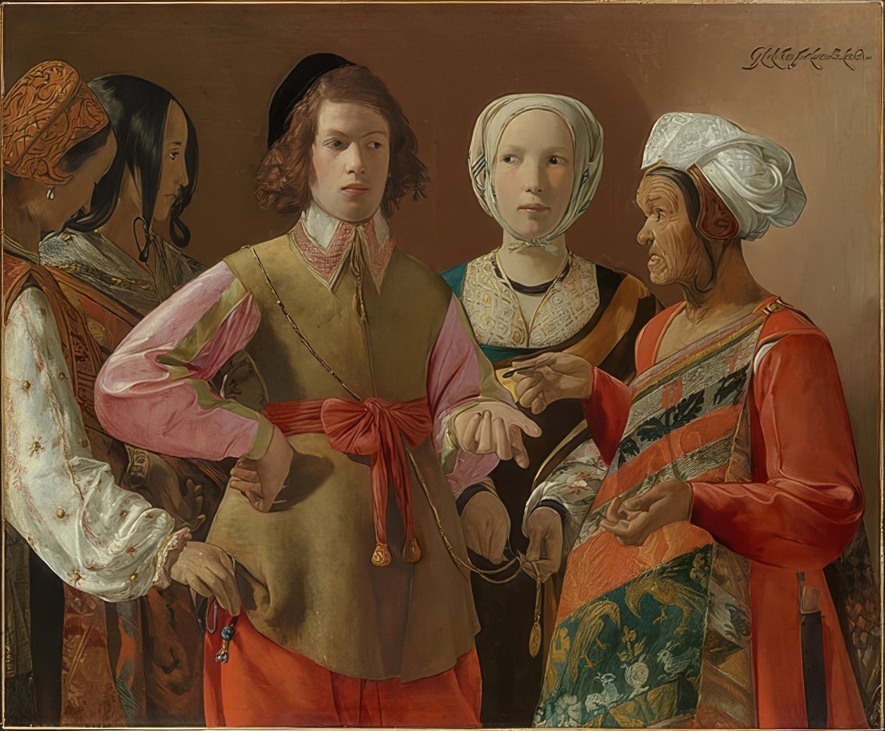 Věštkyně. Pravděpodobně 1630 od Georges de La Tour