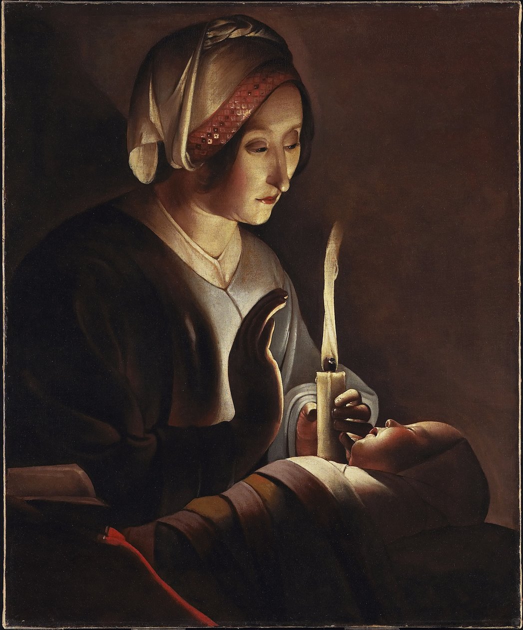 Svatá Anna s Ježíškem, 1645-c.1650 od Georges de La Tour
