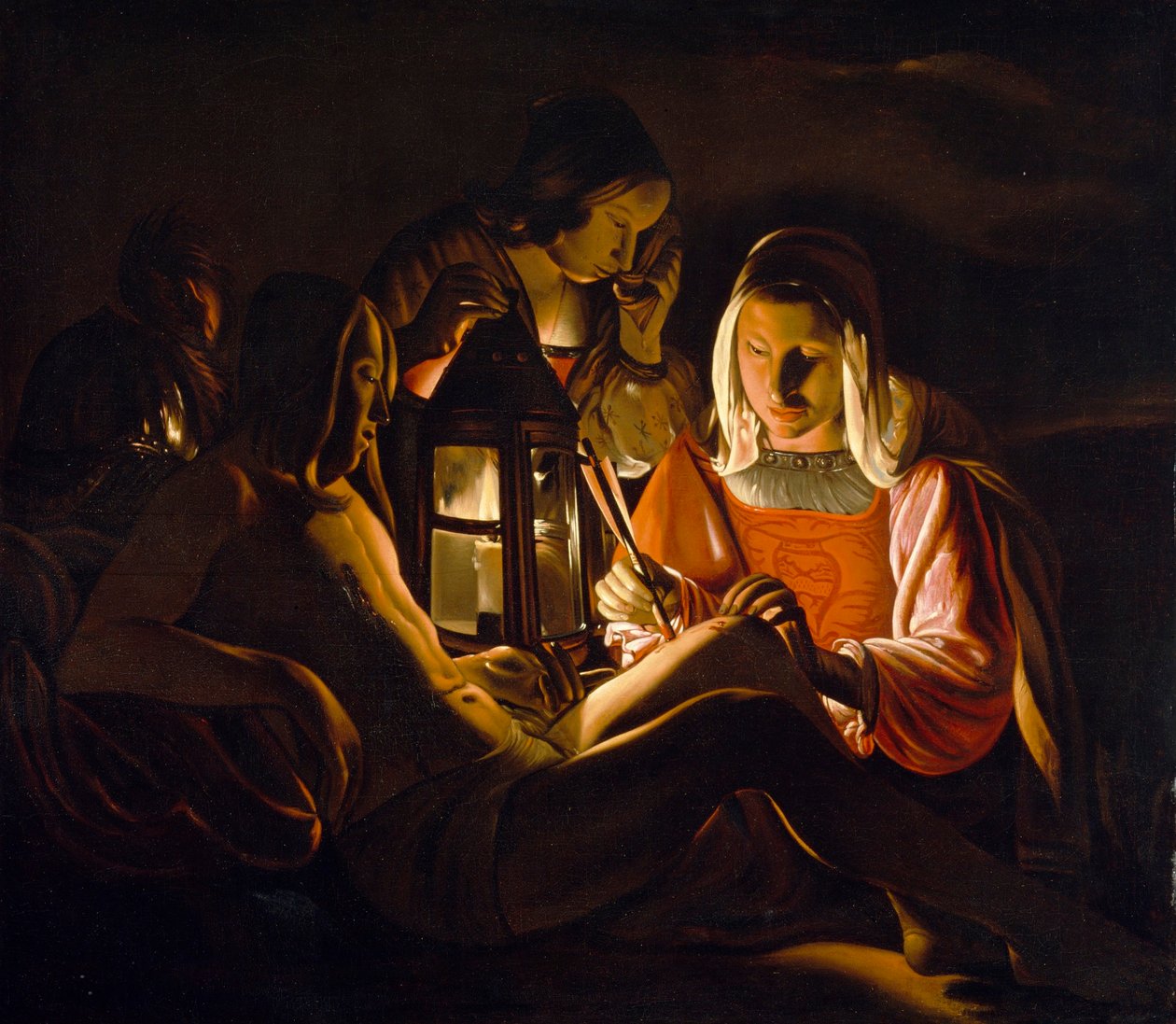 Svatý Sebastian ošetřovaný svatou Irenou od Georges de La Tour