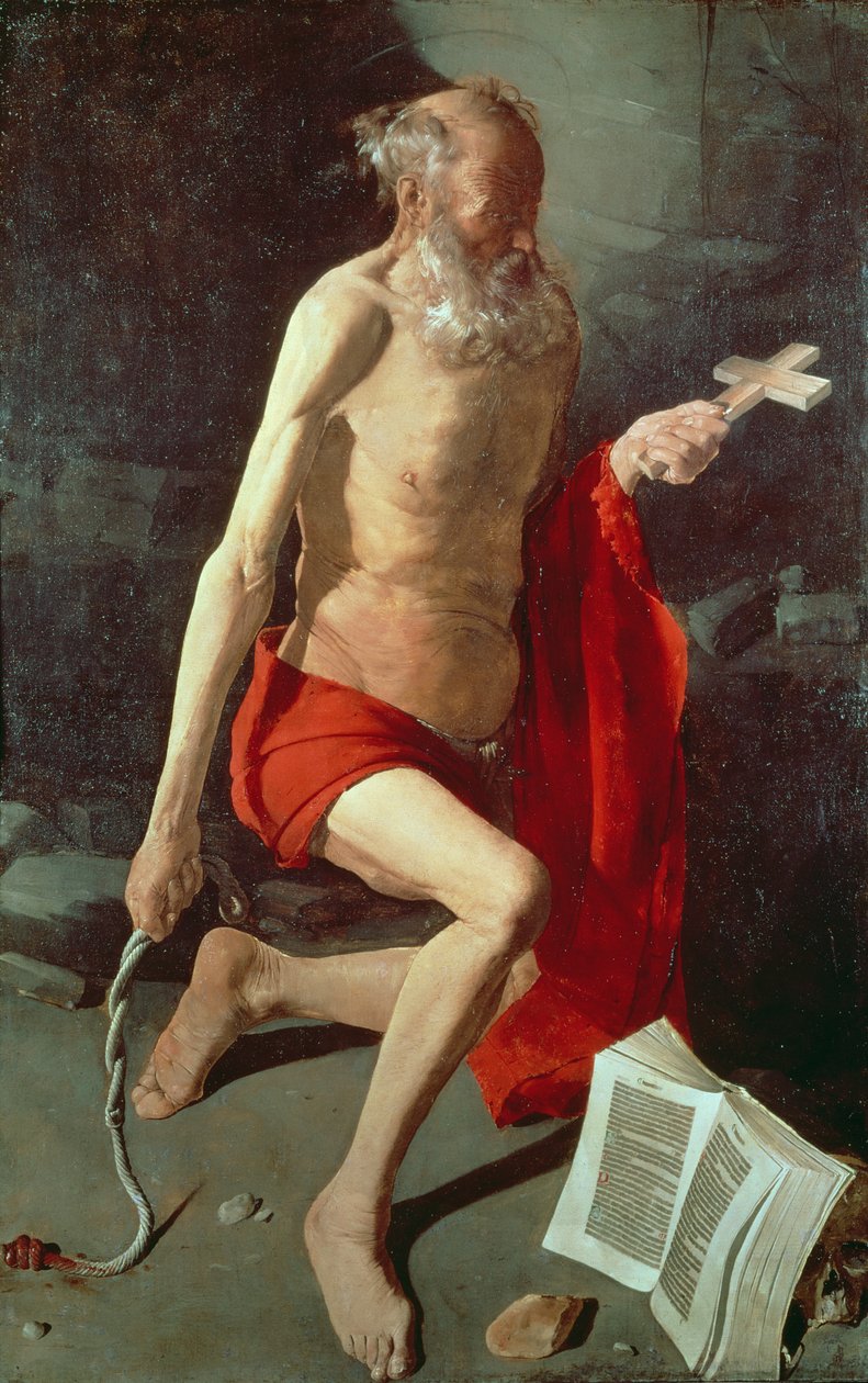 Svatý Jeroným, kolem roku 1620 od Georges de La Tour