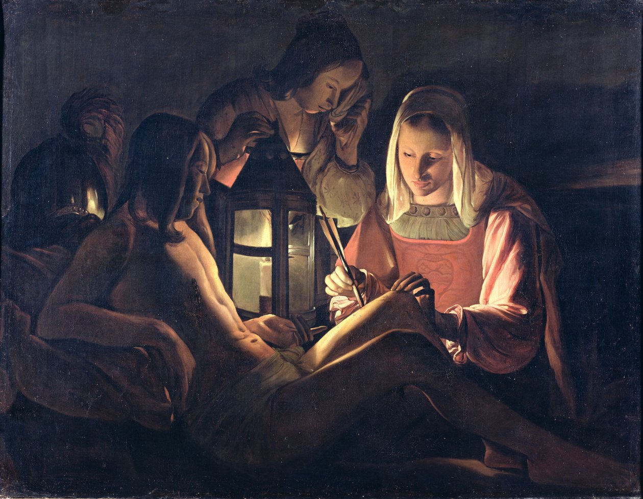 Sv. Šebestián opečovává sv. Irene a svaté ženy od Georges de La Tour