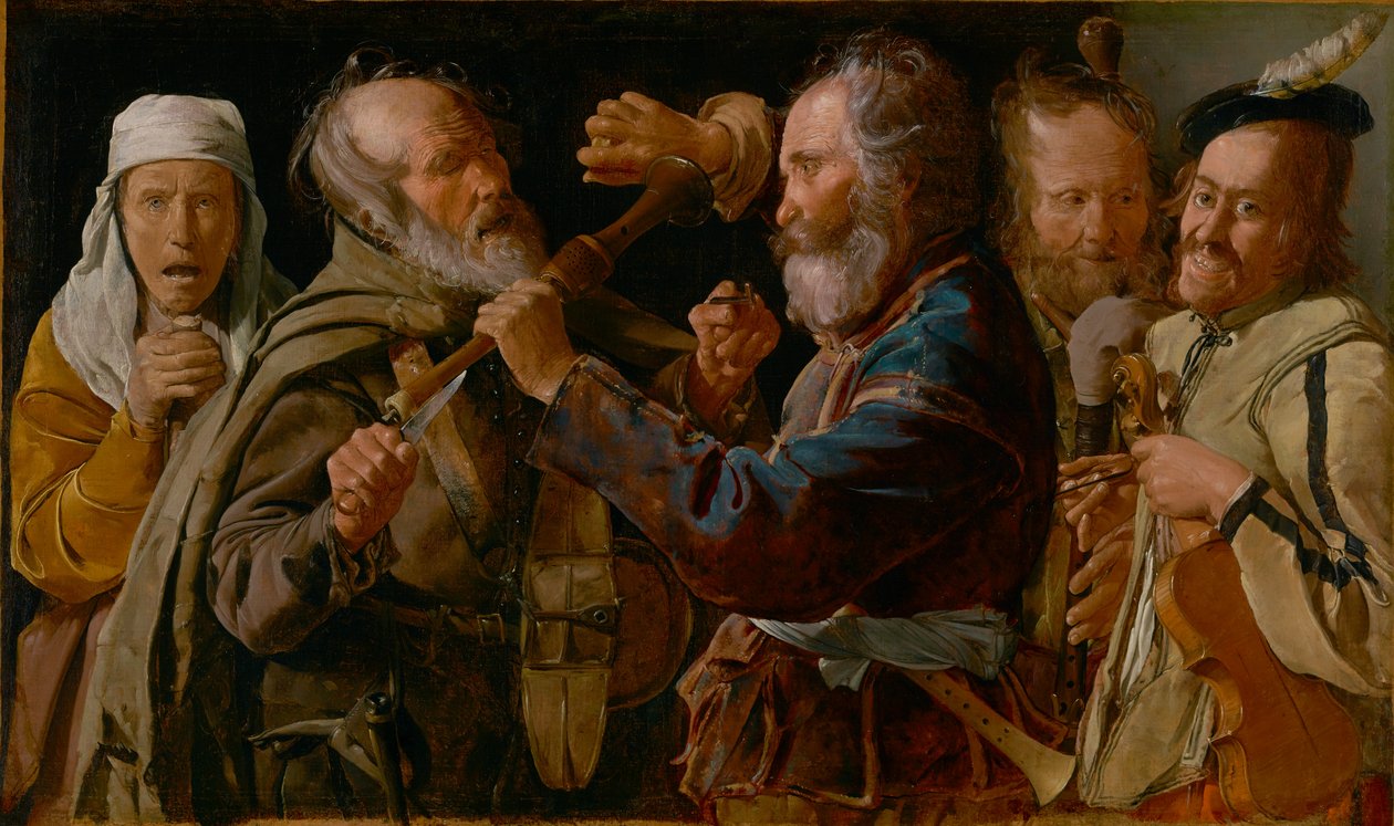 Rvačka hudebníků od Georges de La Tour