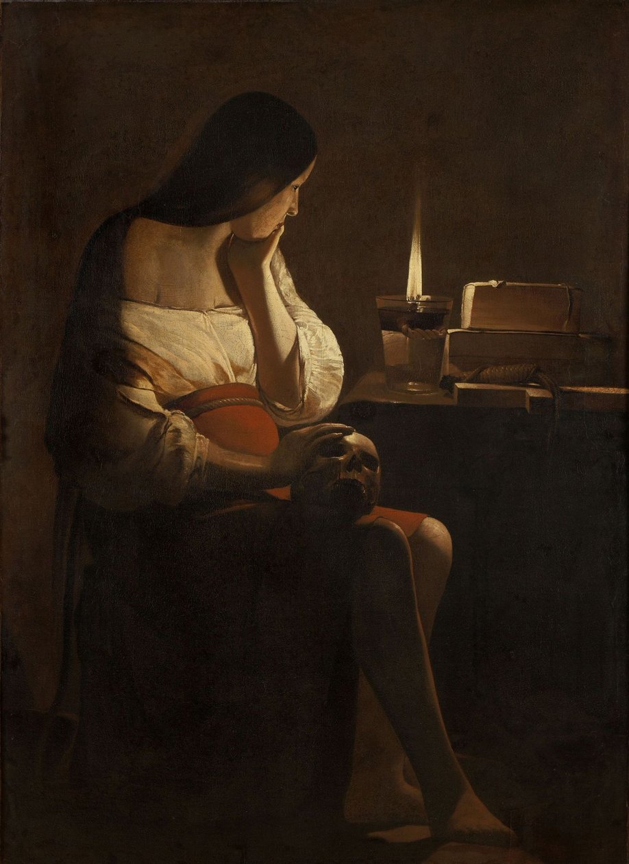 Kající Marie Magdalena od Georges de La Tour