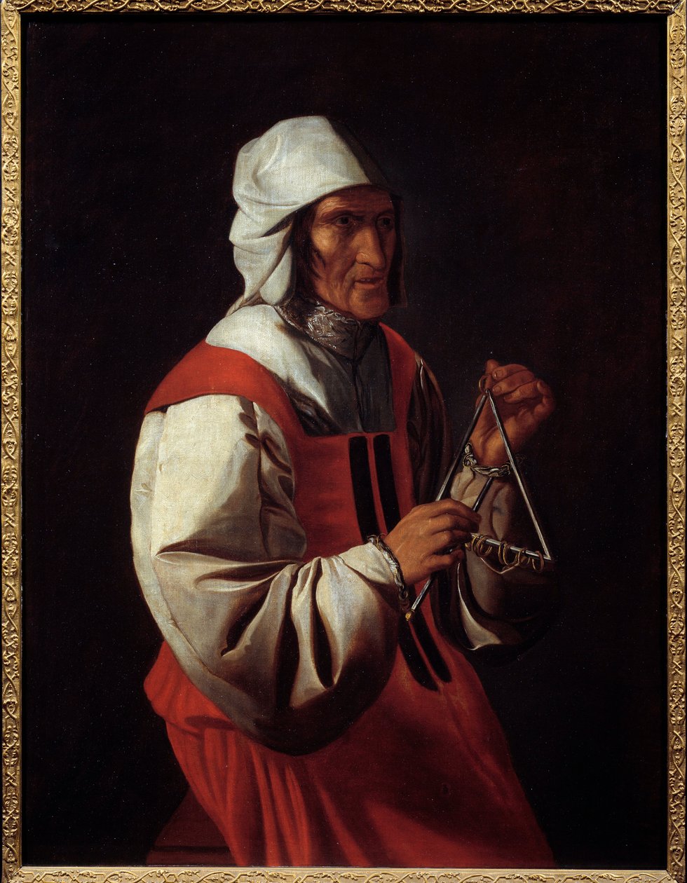Trojúhelníkový hráč. Obraz od Georgese De La Tour (1593-1652) od Georges de La Tour