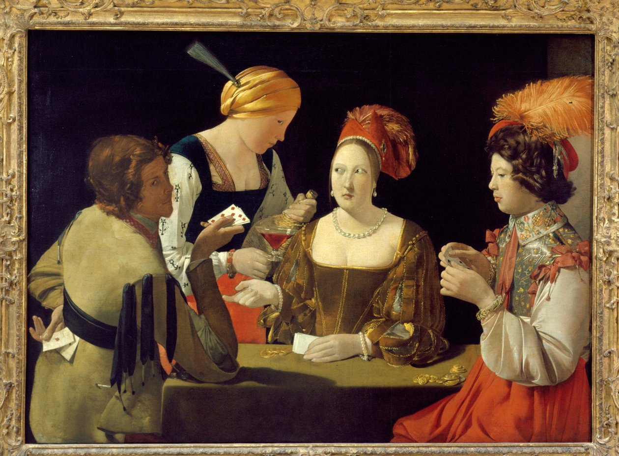 Cheeur s diamantovým esem - od Georgese de La Tour, muzeum Louvre, kolem roku 1635 od Georges de La Tour