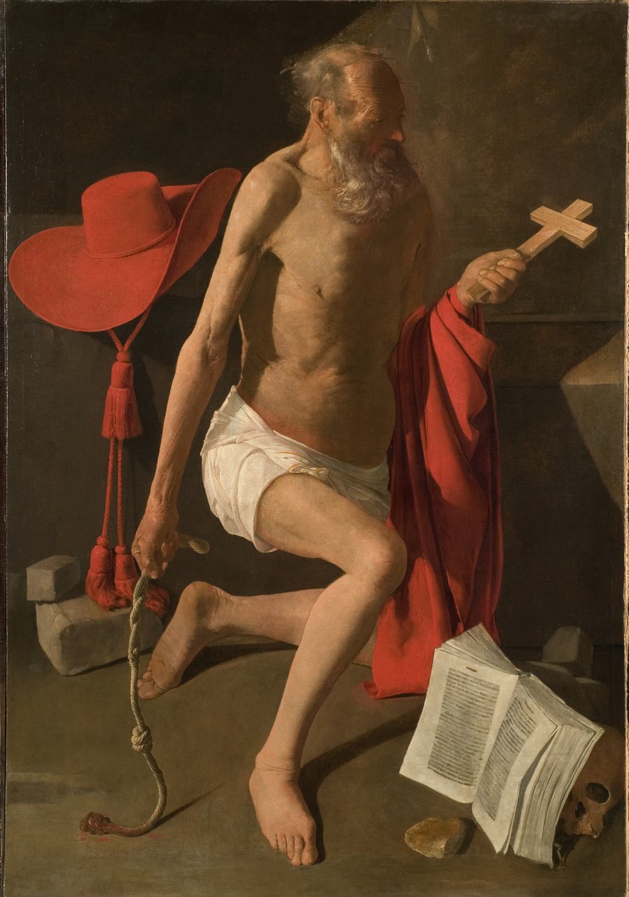 Jeroným (olej na plátně) od Georges de La Tour