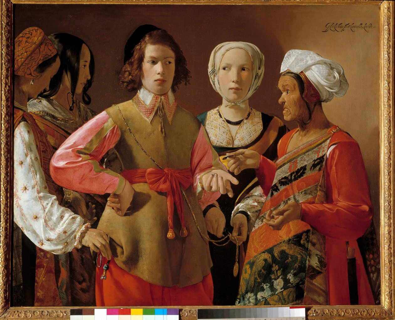Věštkyně Obraz Georgese de La Tour (1593-1652) kolem 1630, ne. 1,01 x 1,23 m New York. Metropolitní muzeum od Georges de La Tour