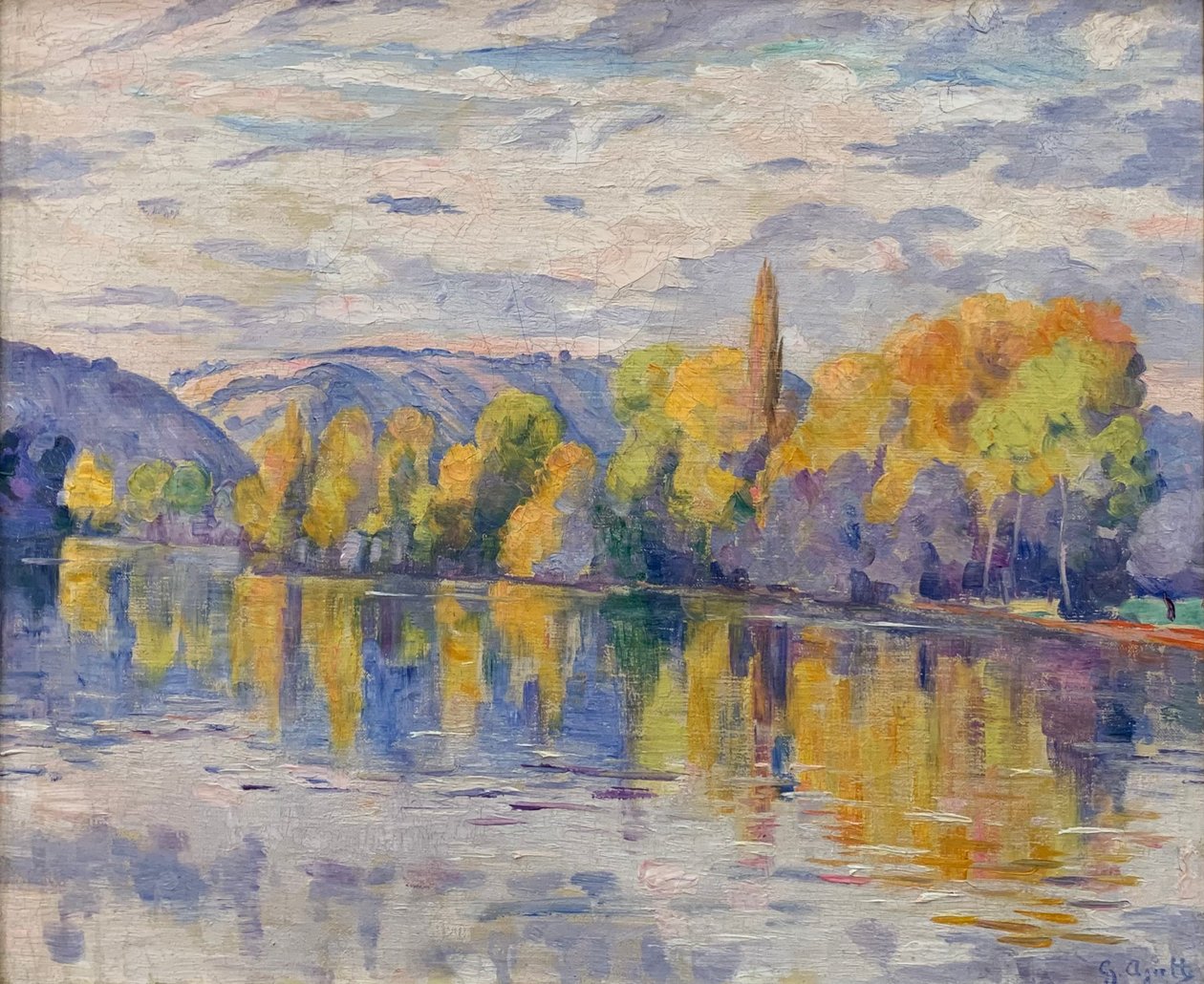 Břehy Seiny na podzim od Georgette Agutte