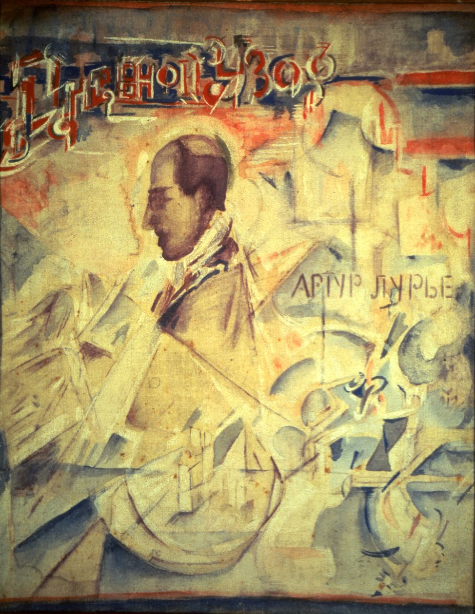 Plány. Portrét skladatele Arthura Lourié 1891-1966, 1918 od Georgy Bogdanovich Yakulov