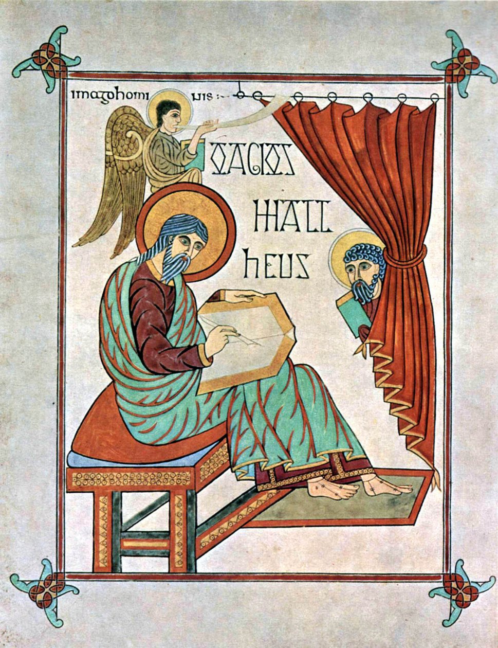 Evangelista Matouš, Lindisfarne Gospels, cca 700 n. l. (22554486979) od Georgia Levan Ramishvili from Tbilisi