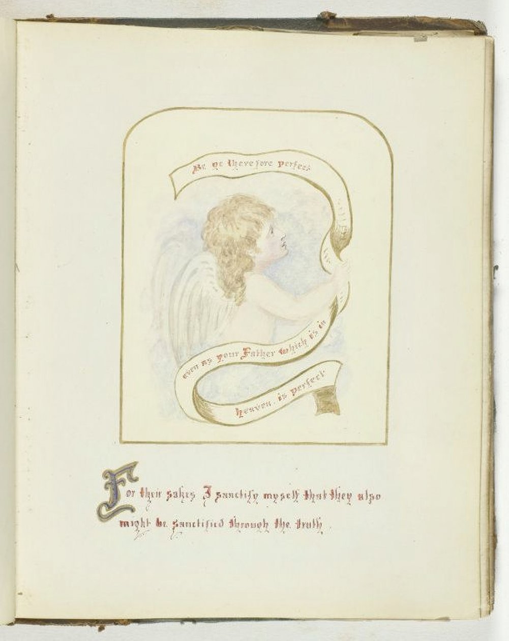 Bez názvu [cherubín s náboženským textem], 185568. od Georgina Cowper