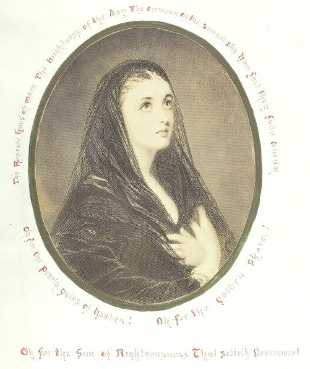 Bez názvu [zbožná žena v závoji], 1868. od Georgina Cowper