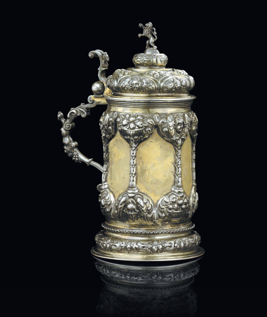 Tankard, Brasso, kolem roku 1700 od Georgius III Olescher