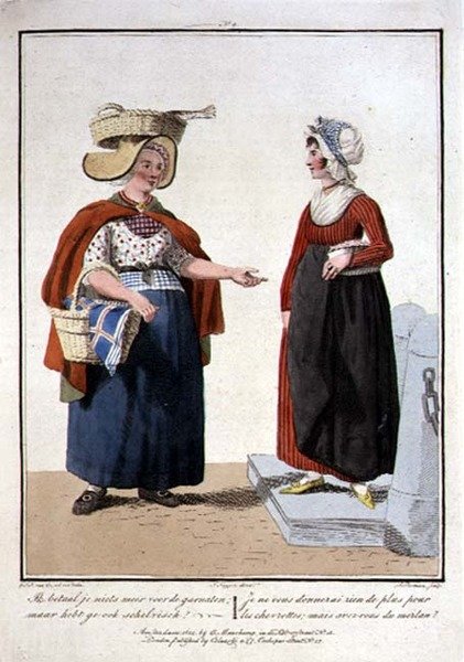 Fish Sellers, ryl L. Portman od Georgius Jacobus Johannes van (after) Os