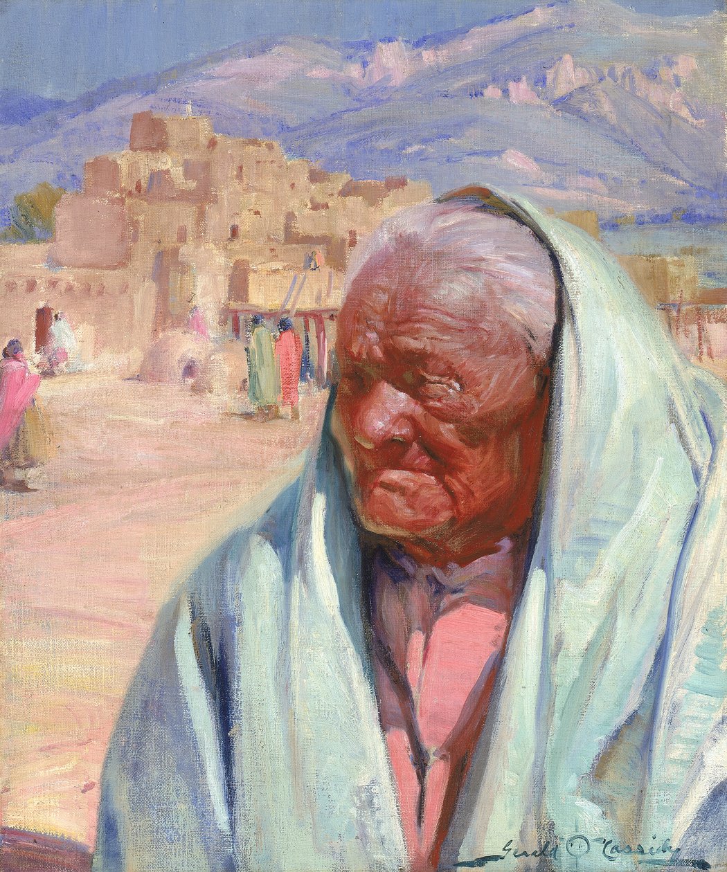 Antonio Concha, starý muž z Taosu, 1924. od Gerald Cassidy