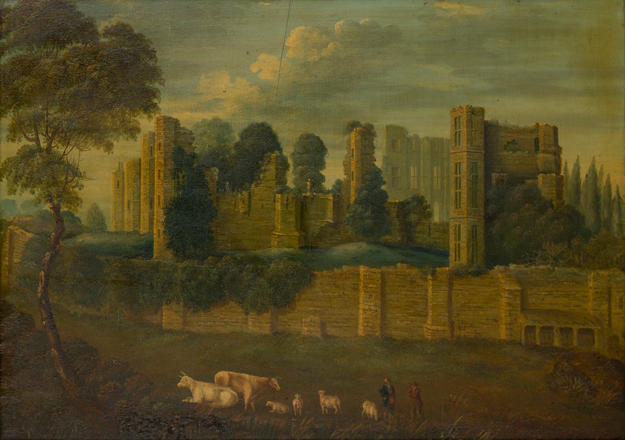 Kenilworth Castle, Warwickshire, cca 1867-70 (olej na panelu) od Gerald Orlando Manners Bridgeman