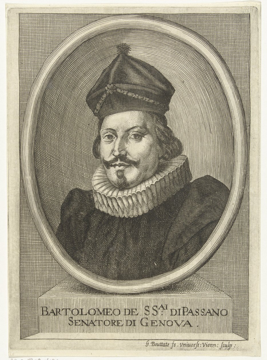 Retrato de Bartolomeo di Passano grabado od Gerard Bouttats
