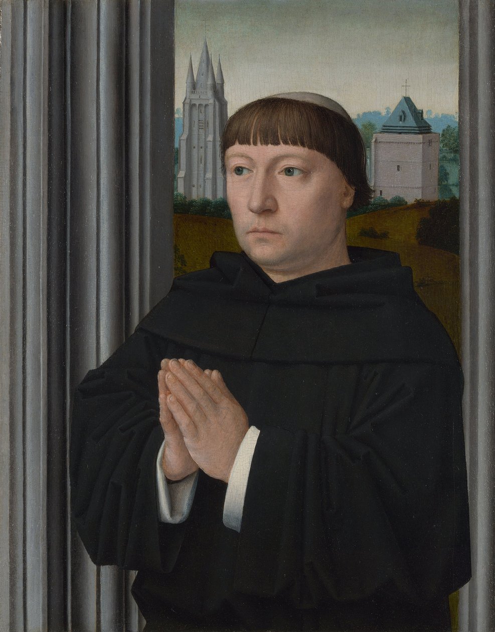 Modlí se augustiniánský mnich od Gerard David