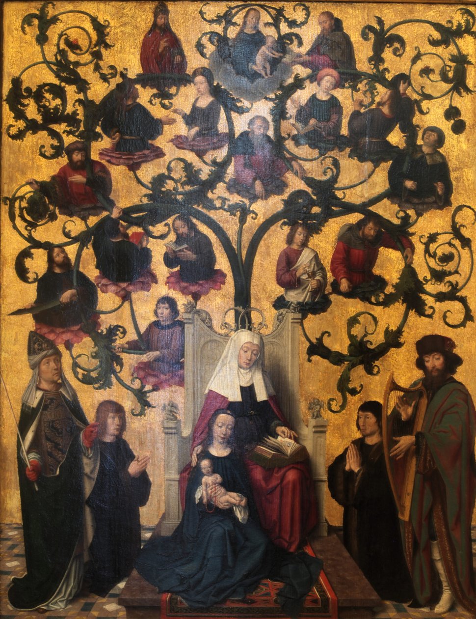 Počet řádů svaté Anny od Gerard David