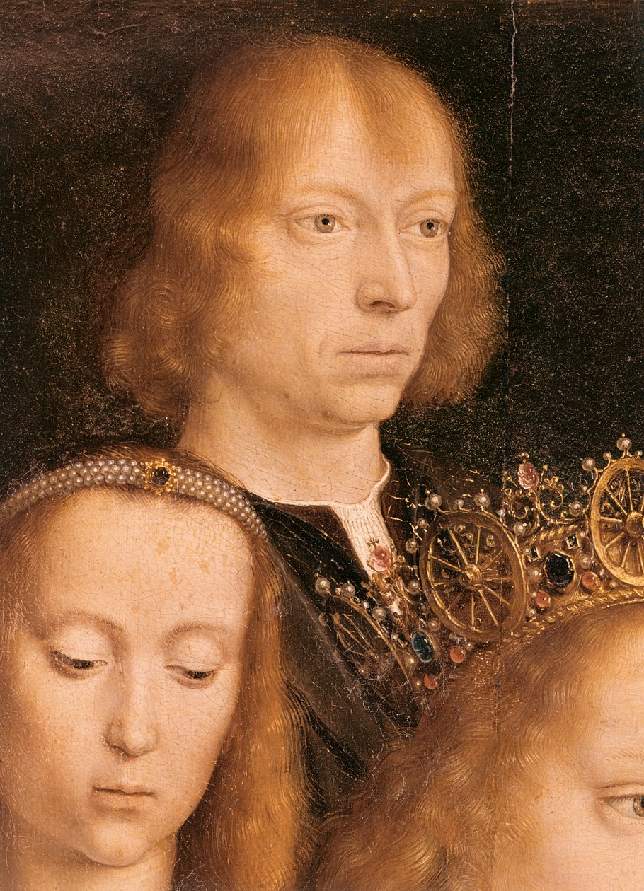 Autoportrét, cca 1509 (detail z roku 192461) od Gerard David