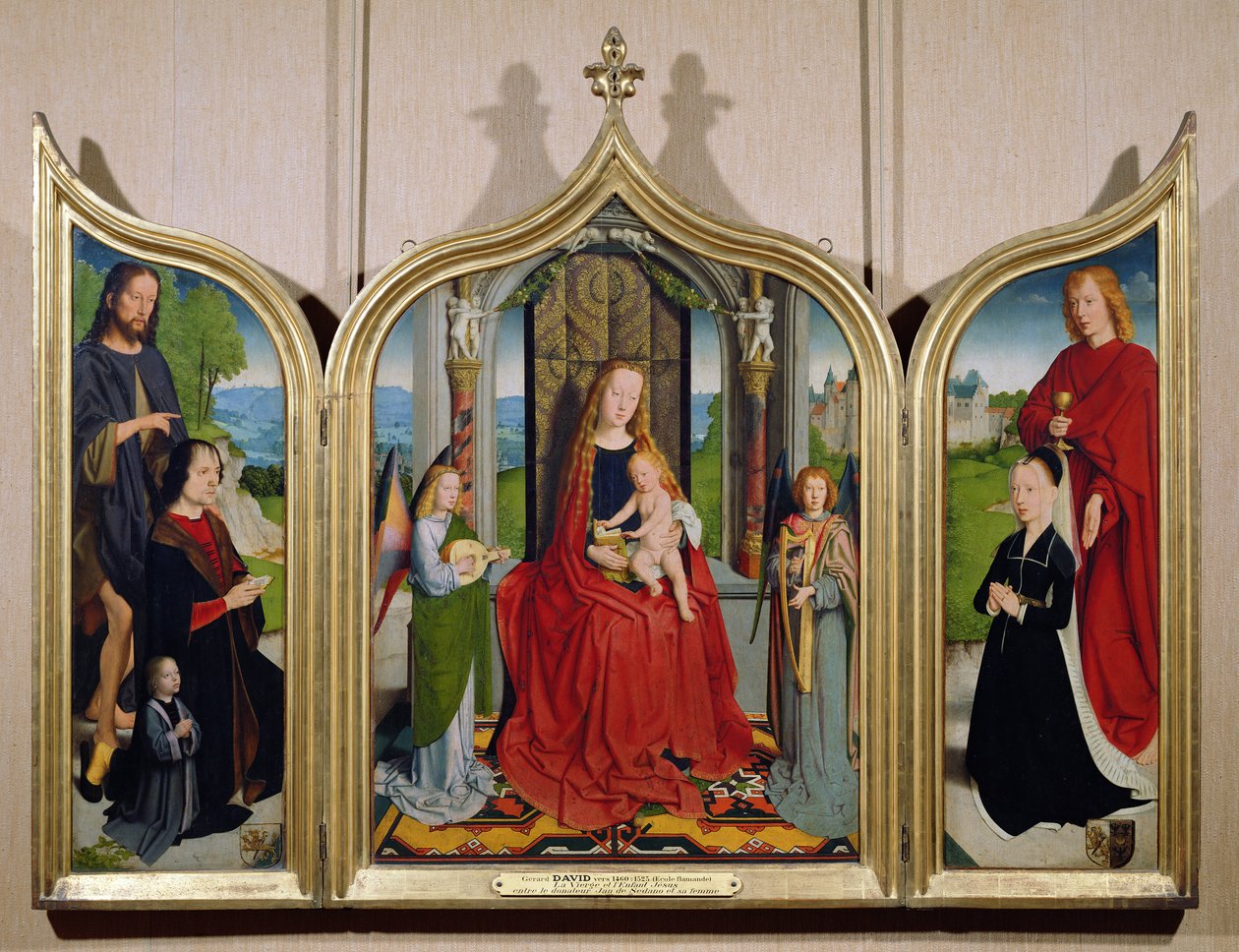 Triptych rodiny Sedano, asi 1495-98 od Gerard David