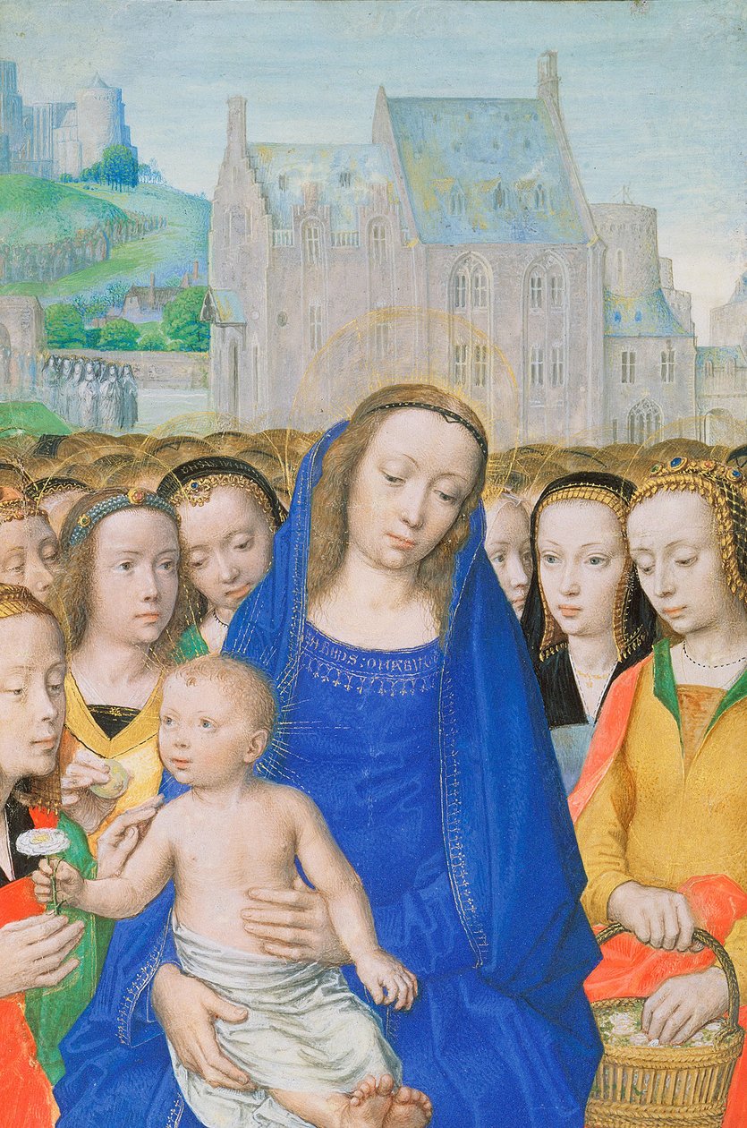 Panna a dítě se svatými od Gerard David
