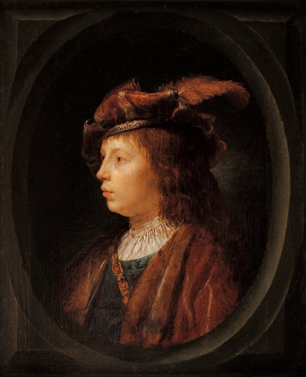 Hlava mládí od Gerrit Dou