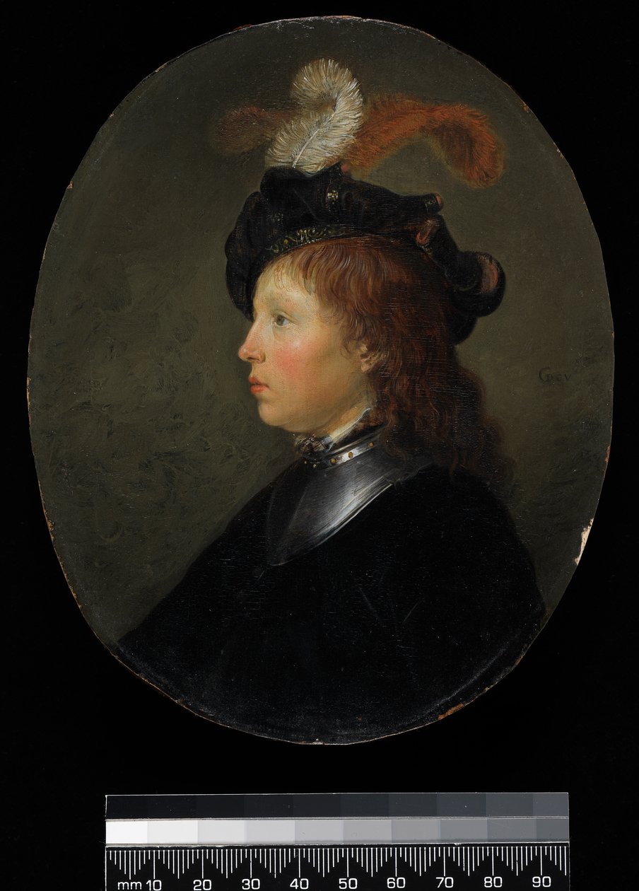 Portrét mladého muže, 1663 od Gerrit Dou