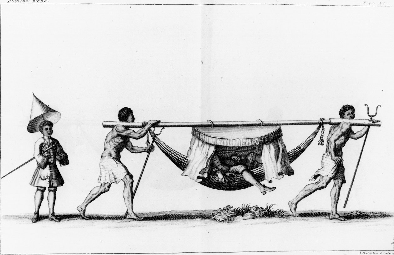 „Had“ v San Salvadoru, z „Vztahu námořní plavby z jihu k pobřeží Chily a Peru uskutečněné v letech 1712, 1713, 1714 a 1716“ A. F. Frezierem od Gerard Jean Baptiste Scotin