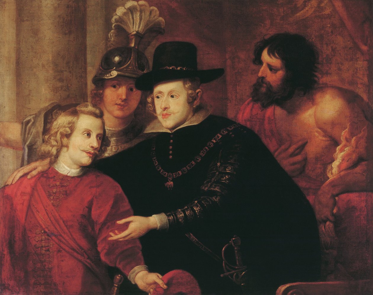 Filip IV. Španělska vyslání jeho bratra rakouského kardinála-Infante Ferdinanda od Gerard Seghers