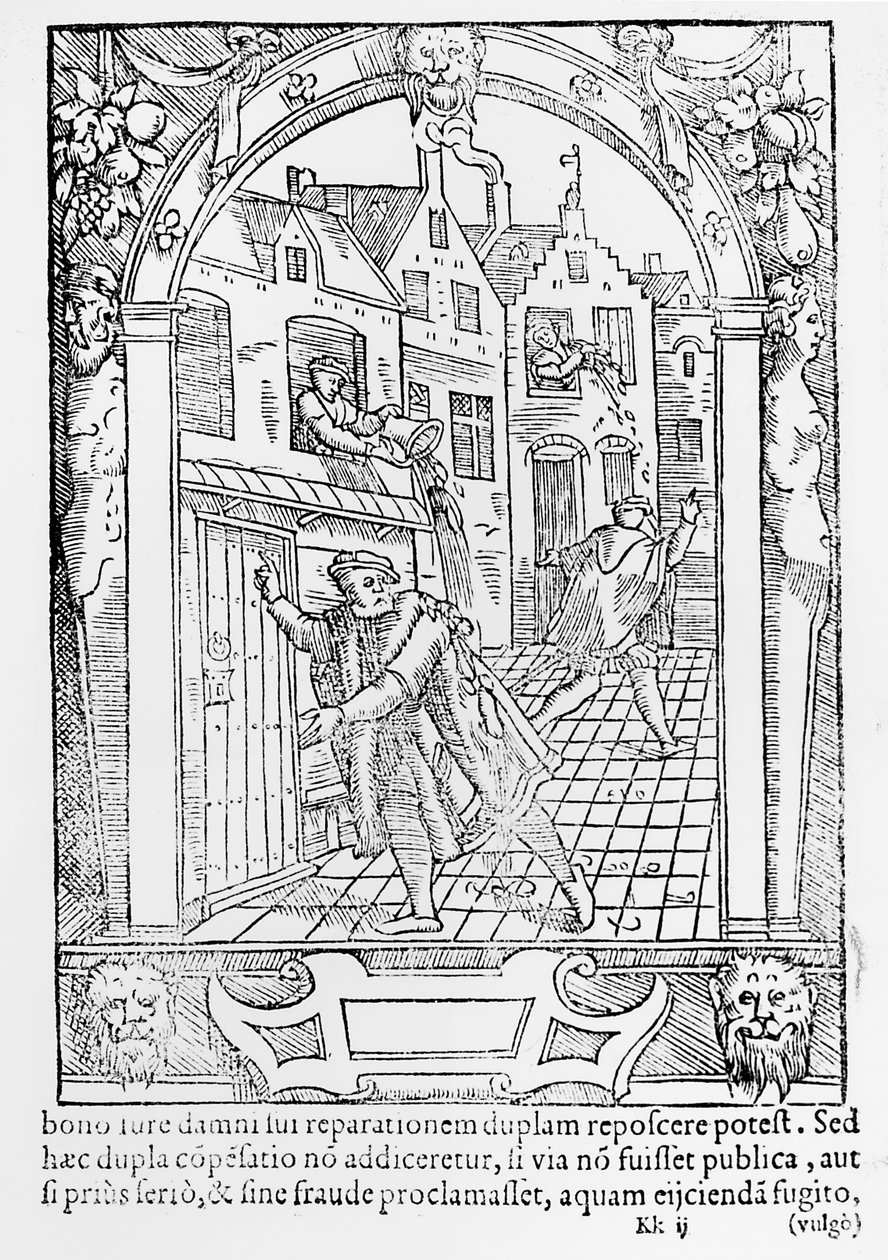 Pouliční zločin, 1554 od Gerard de Jode