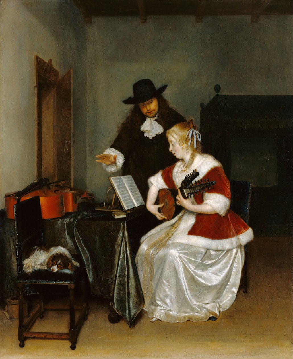 Lekce hudby od Gerard ter Borch