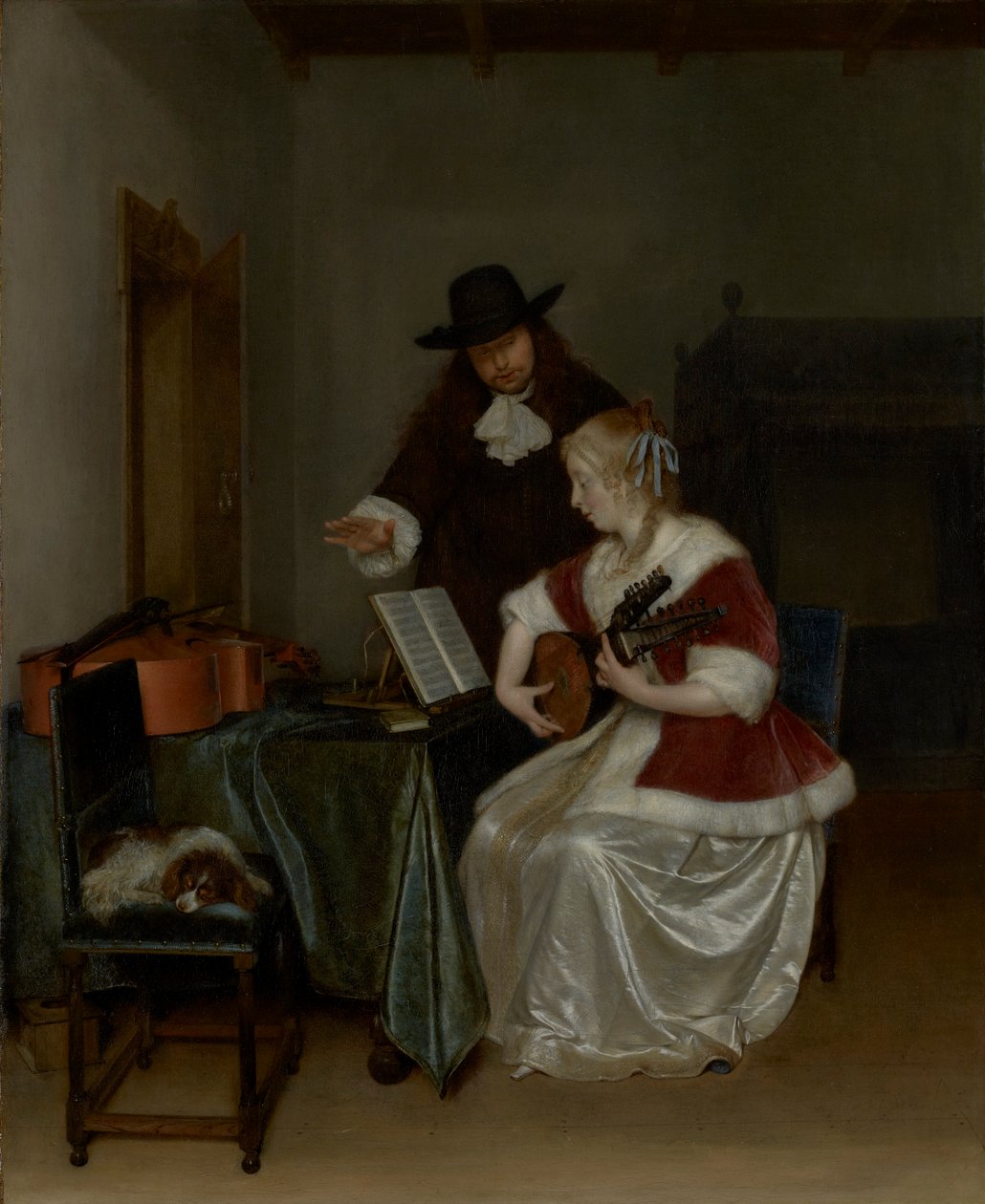 Lekce hudby od Gerard ter Borch