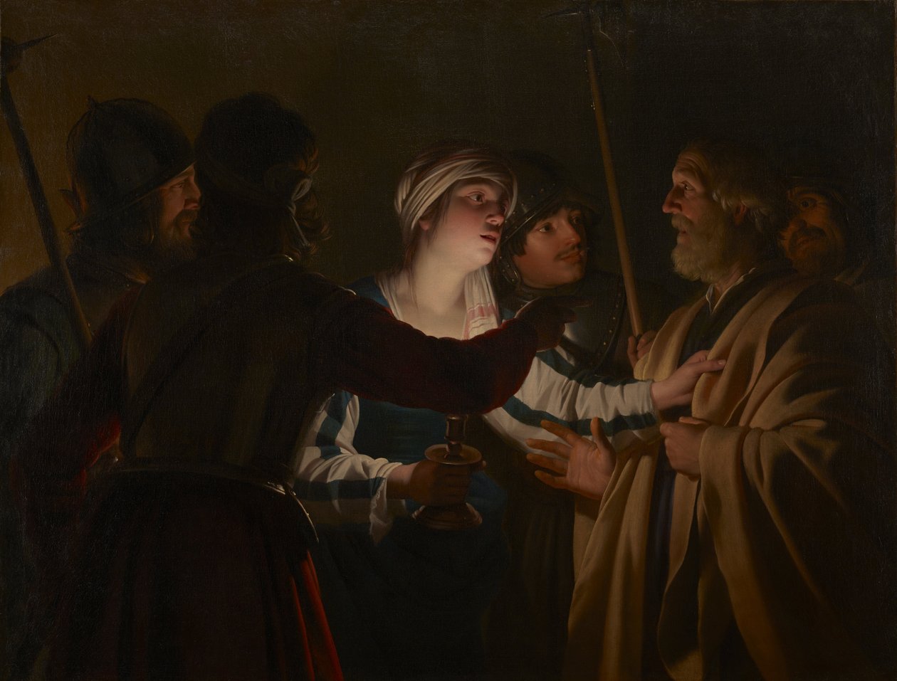 Odmítnutí svatého Petra od Gerrit van Honthorst
