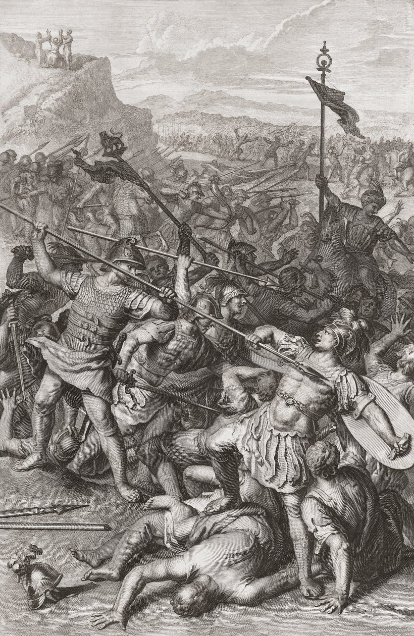 Bitva Izraele proti Amalekitům. od Gerard (after) Hoet