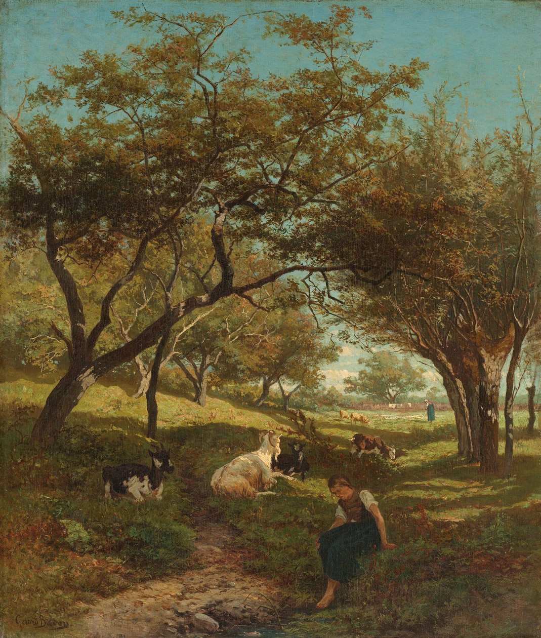 Pastýřka od Gerard Bilders (signed by artist)