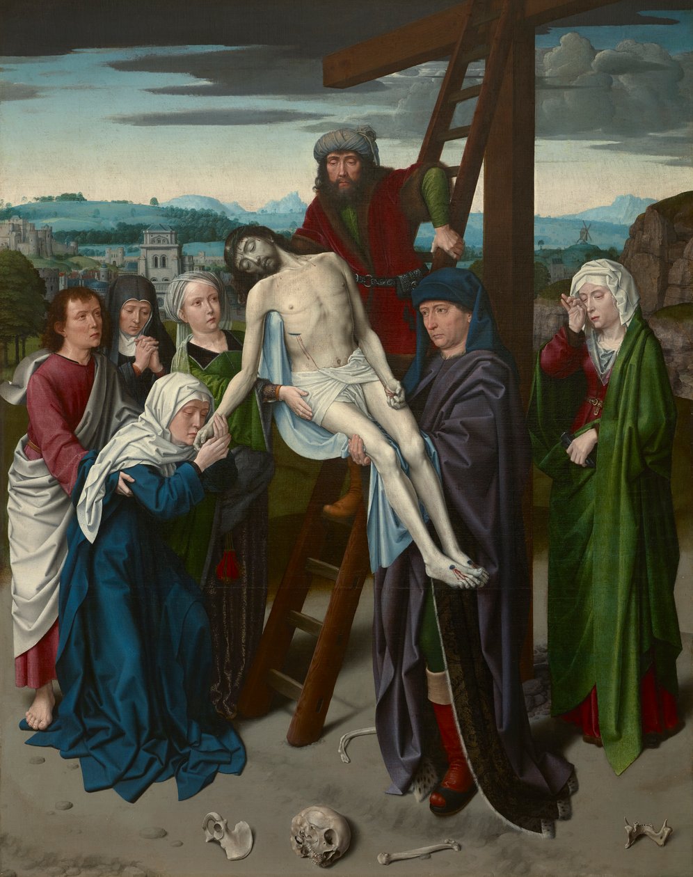 Nizozemština: Uložení kříže od Gerard David