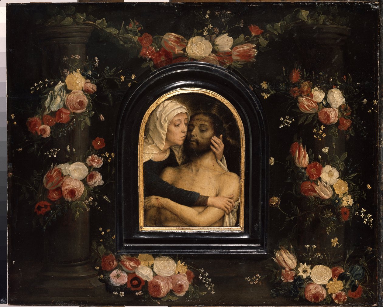 ""La deploration sur le christ mort"" (Nářek nad mrtvým Kristem) Obraz Gerarda Davida (kolem 1460-1523) Rozměr 36x44,5 cm Muzeum Ermitáž, Petrohrad od Gerard David