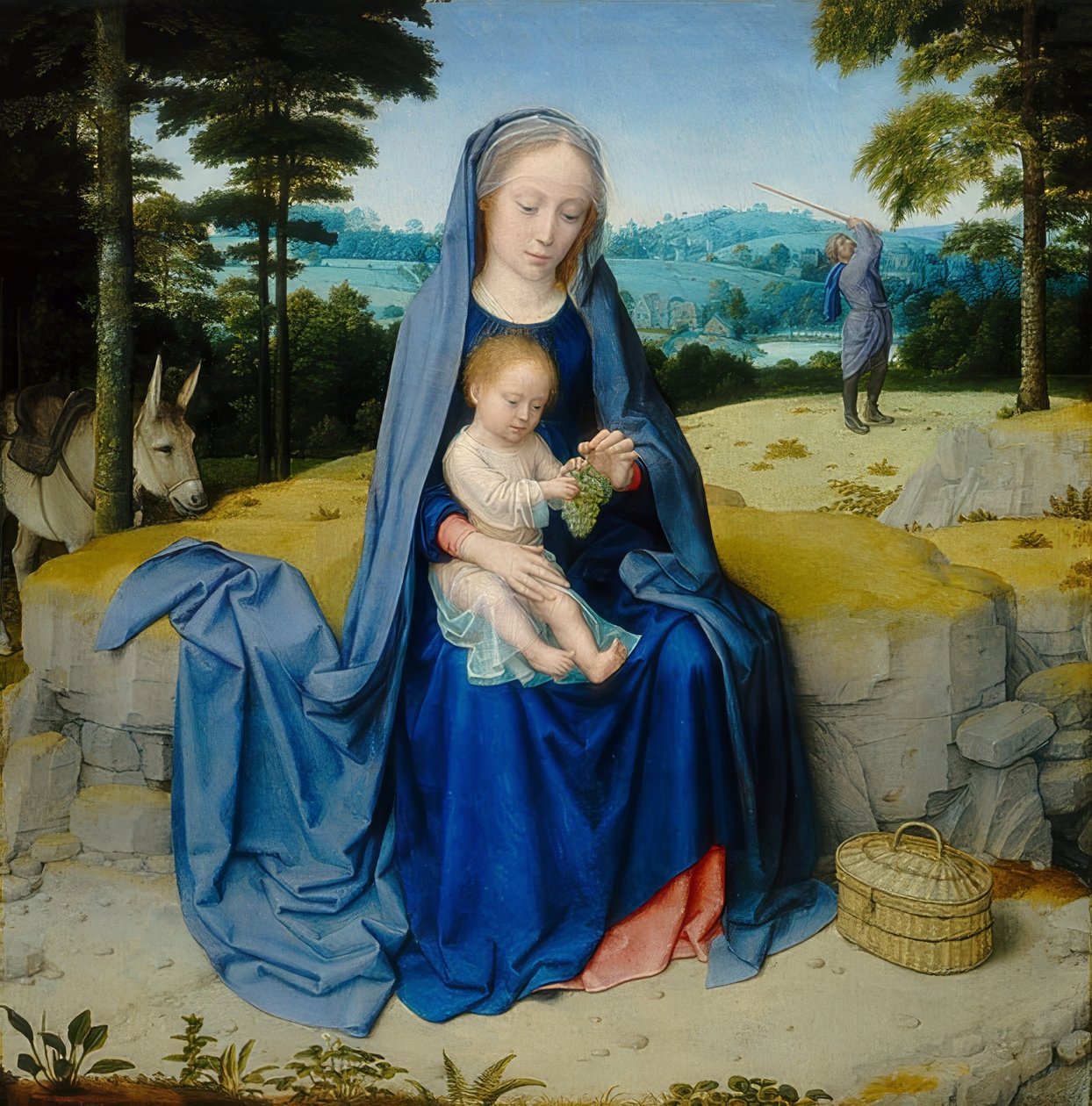 Odpočinek na letu do Egypta. Kolem roku 1510 od Gerard David