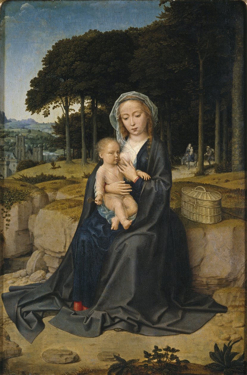 Odpočinek na útěku do Egypta, cca 1515 od Gerard David