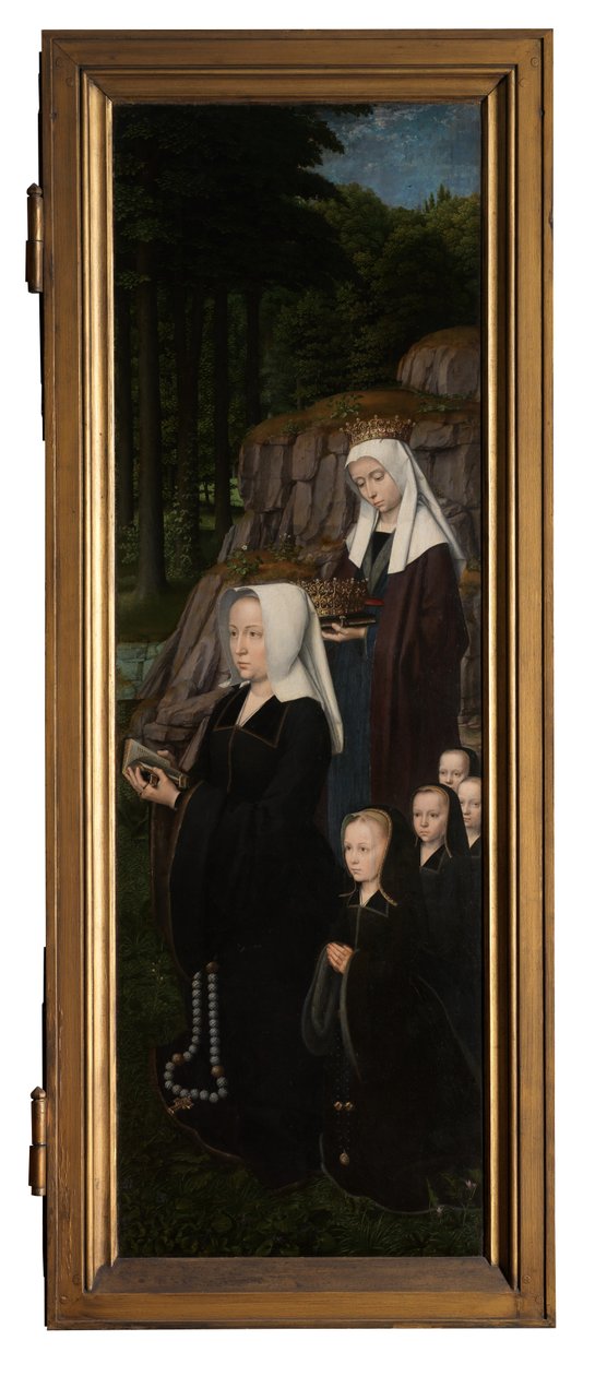 Pravý panel Křest Krista, kolem 1502-08 (olej na panelu) od Gerard David
