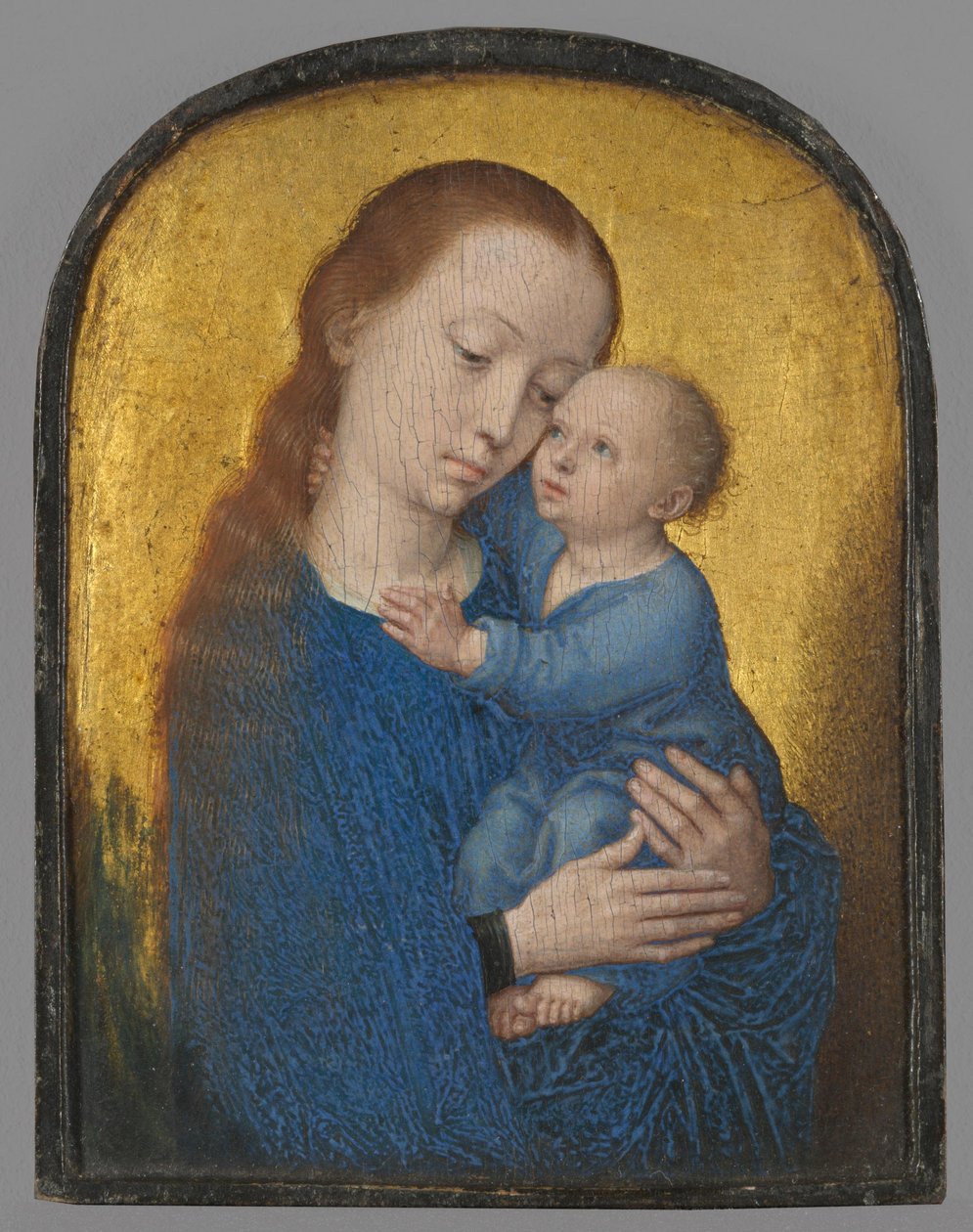 Část diptychu: Panna Maria s dítětem od Gerard David