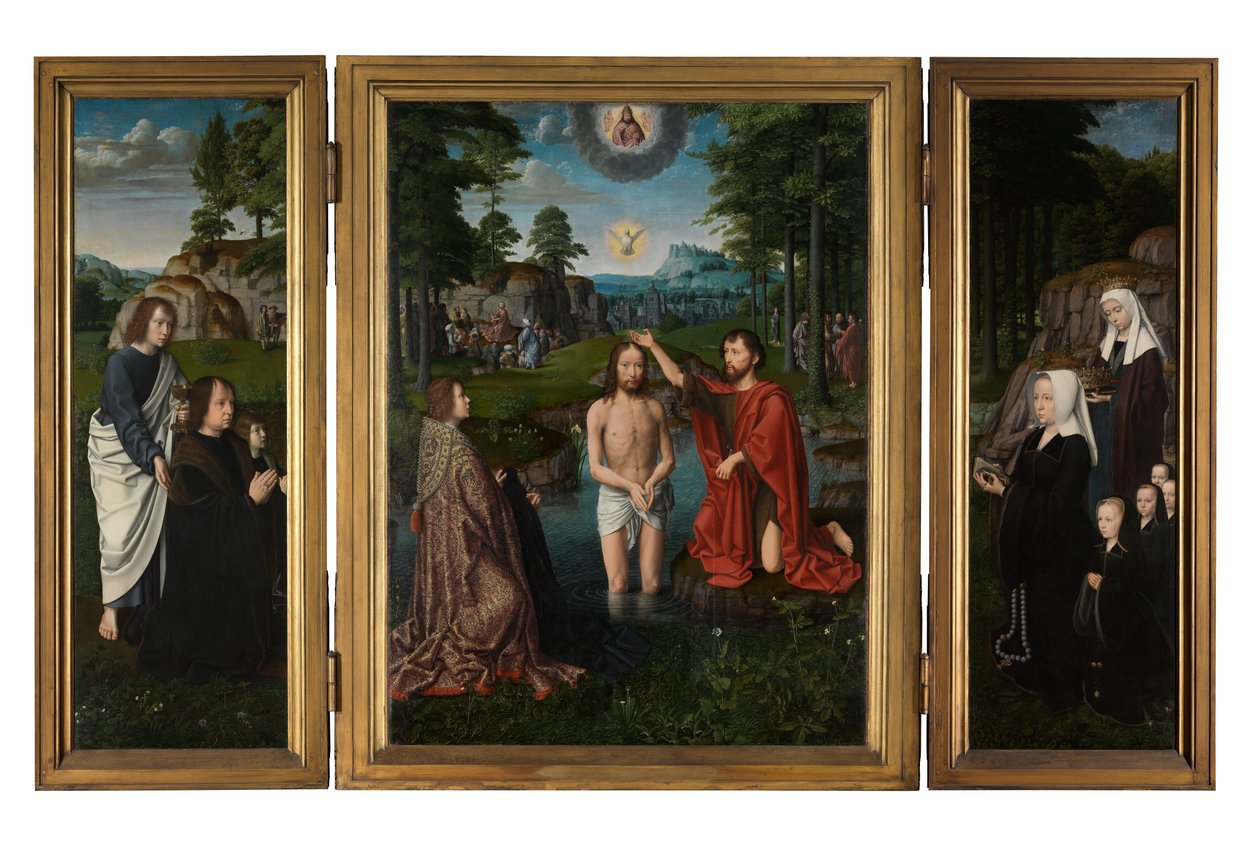 The Baptism of Christ, c.1502-08 (olej na panelu) od Gerard David