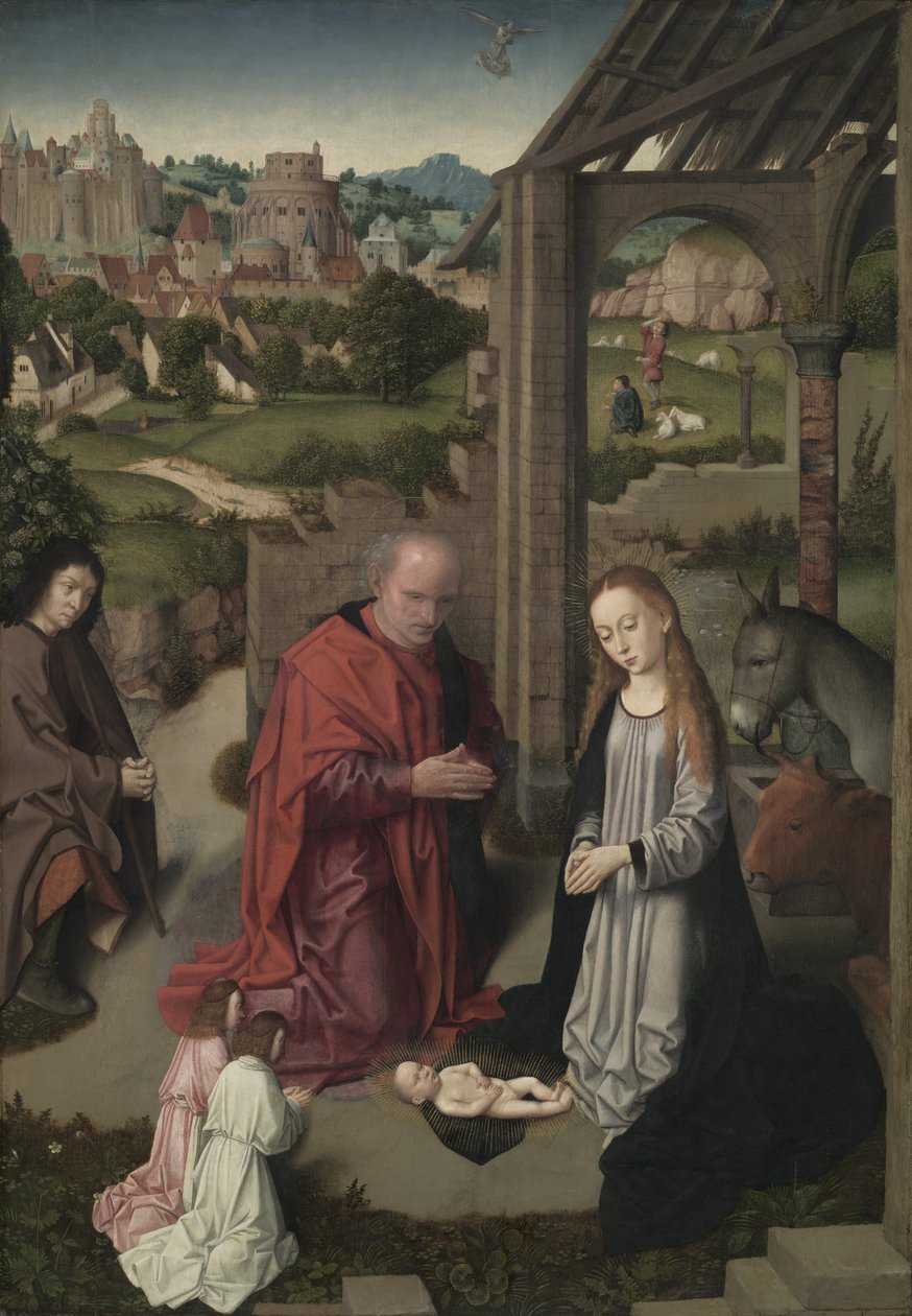 Narození Páně, kolem 1485-90 od Gerard David