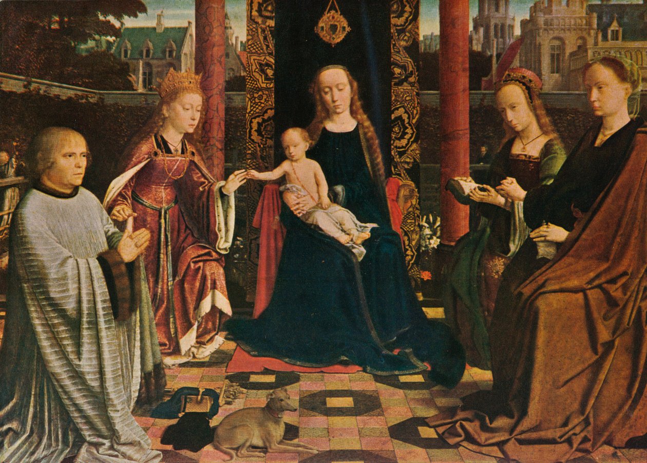 Panna a dítě se svatými a dárcem, 1510, 1909 od Gerard David