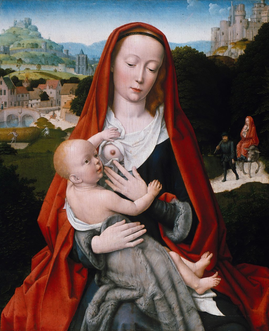 Panna a dítě, c. 1490 od Gerard David