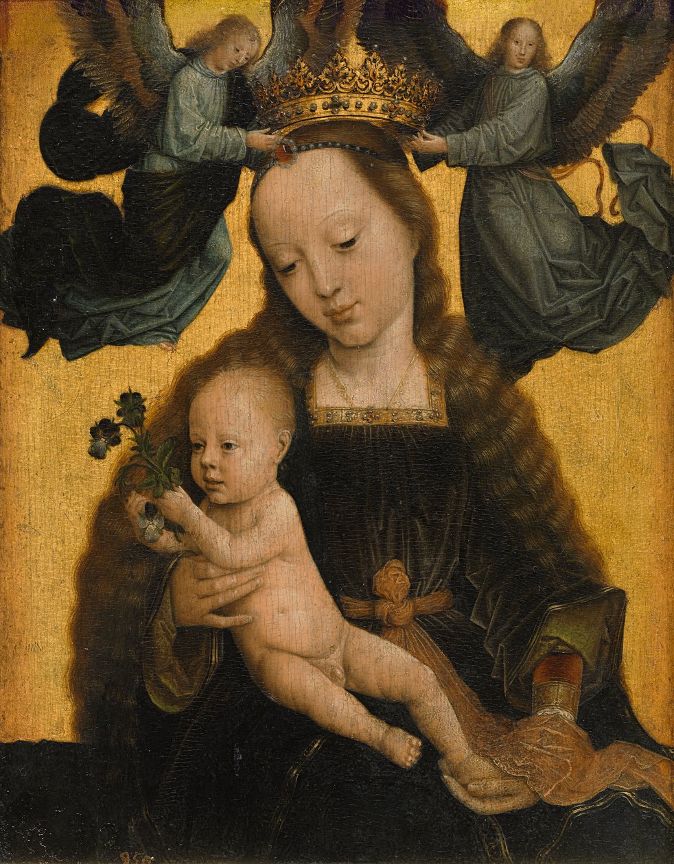 Panna a dítě s anděly od Gerard David