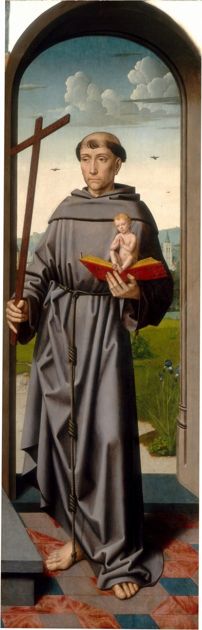 Oltář svaté Anny: Svatý Antonín z Padovy [pravý panel] od Gerard David and Workshop